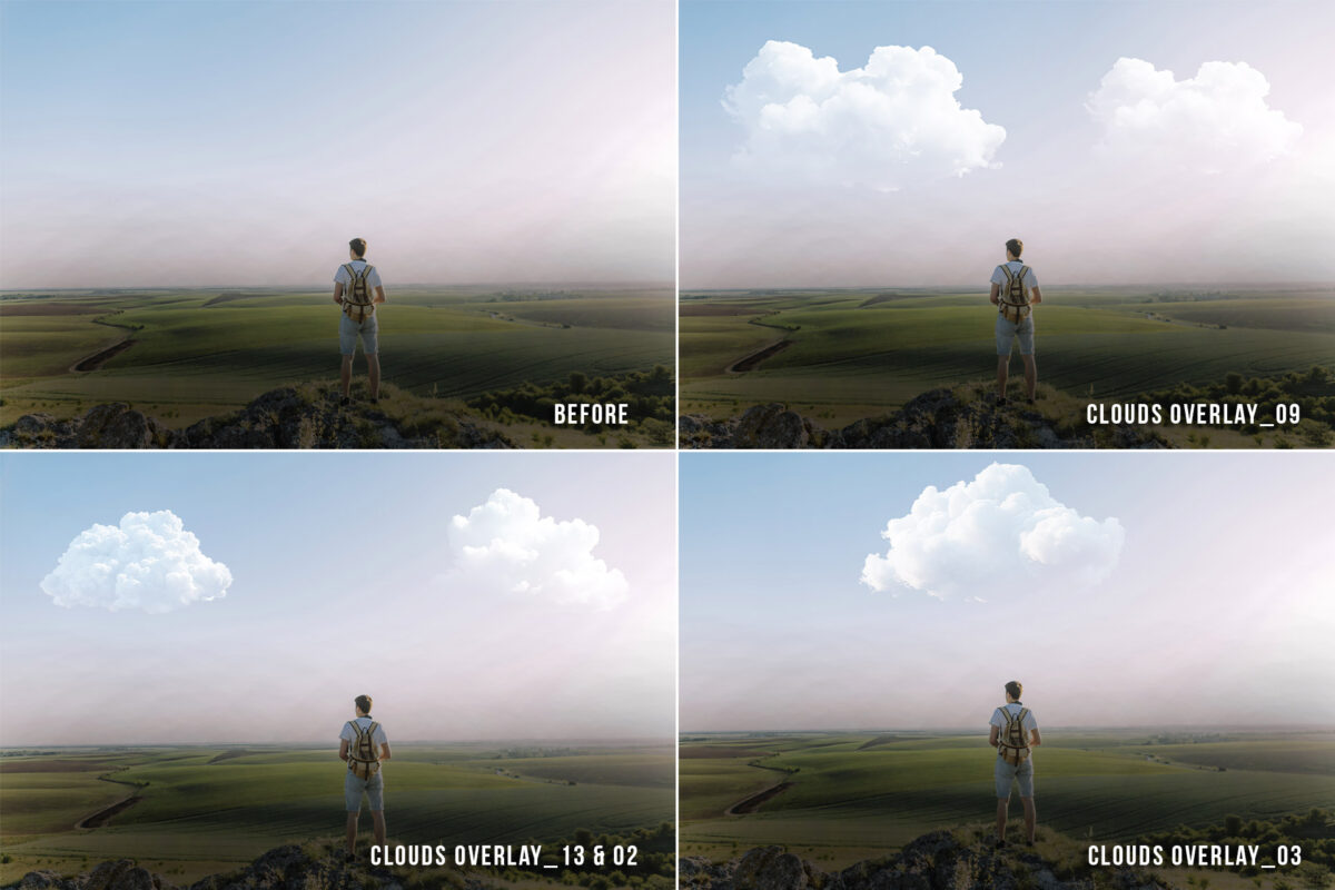 Clouds overlay, Realistic clouds photoshop overlays, digital clouds, transparent png photo overlays, cloud Photoshop textures for photo edit