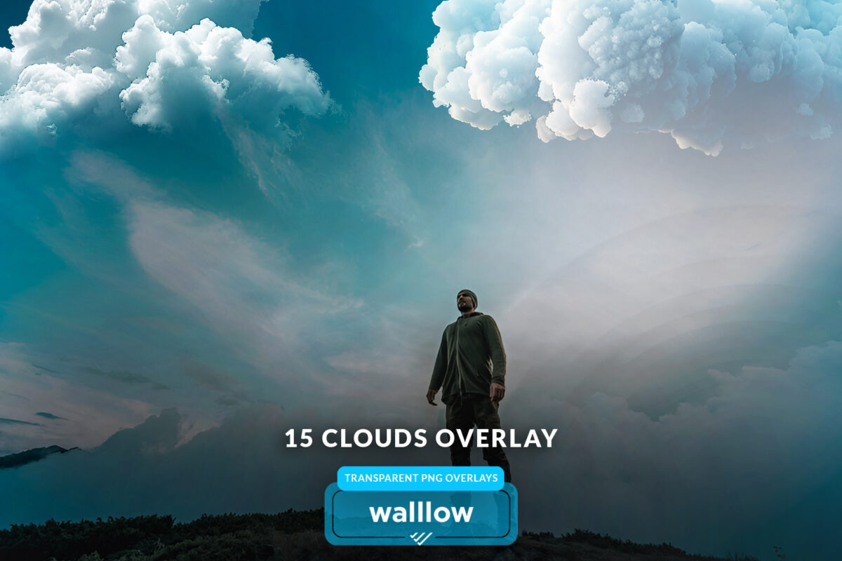 Clouds overlay, Realistic clouds photoshop overlays, digital clouds, transparent png photo overlays, cloud Photoshop textures for photo edit