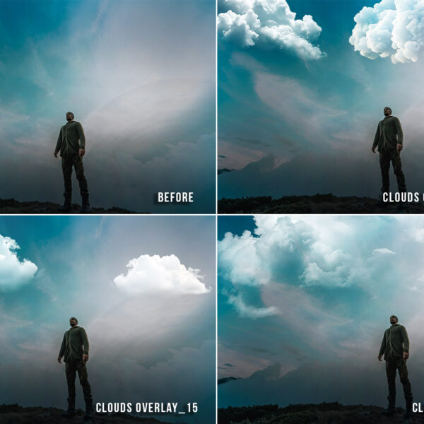 Clouds overlay, Realistic clouds photoshop overlays, digital clouds, transparent png photo overlays, cloud Photoshop textures for photo edit