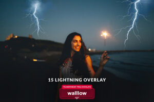 Lightning transparent png photo overlays