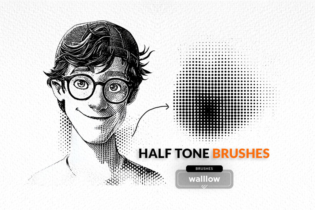 Free Halftone brushes photoshop