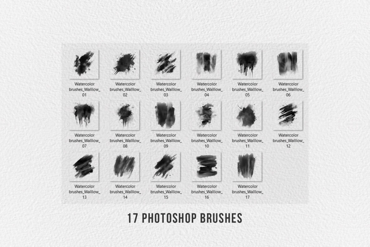 Free watercolor photoshop brushes