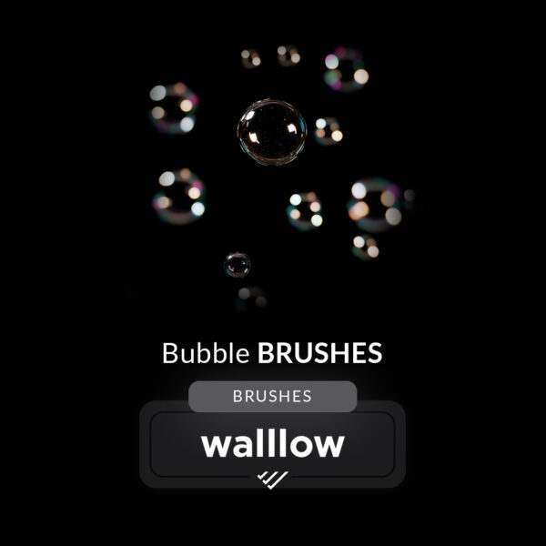 Realistic bubble Photoshop brushes for creating high-resolution bubble effects in digital art and photo editing. Perfect for adding detailed water bubbles and liquid textures to creative projects, ideal for photographers and designers.