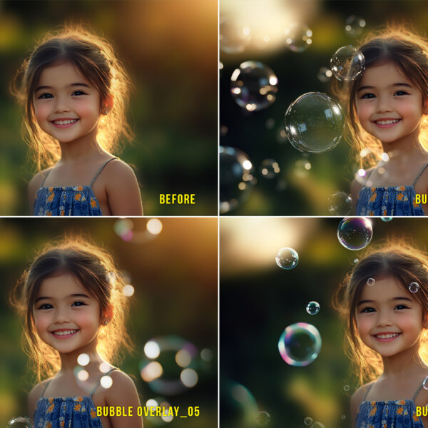 Realistic transparent PNG bubble overlays for digital design and photography. High-resolution bubble effects ideal for enhancing images and creative projects. Perfect for water-themed or playful designs, available as an instant digital download.