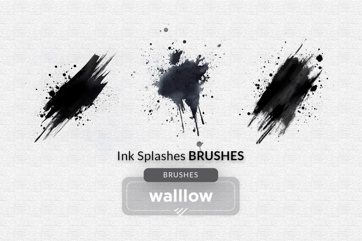 watercolor splashes photoshop brushes