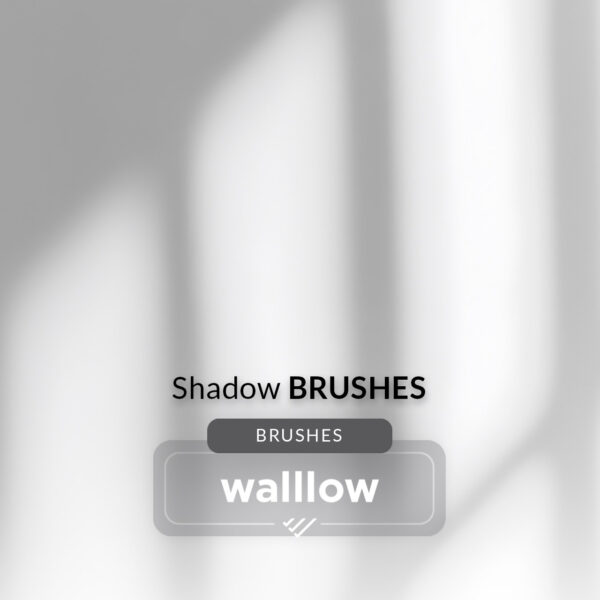 Set of 15 Soft Window Shadow Photoshop Brushes for realistic light and shadow effects, ideal for photo editing and digital design projects.