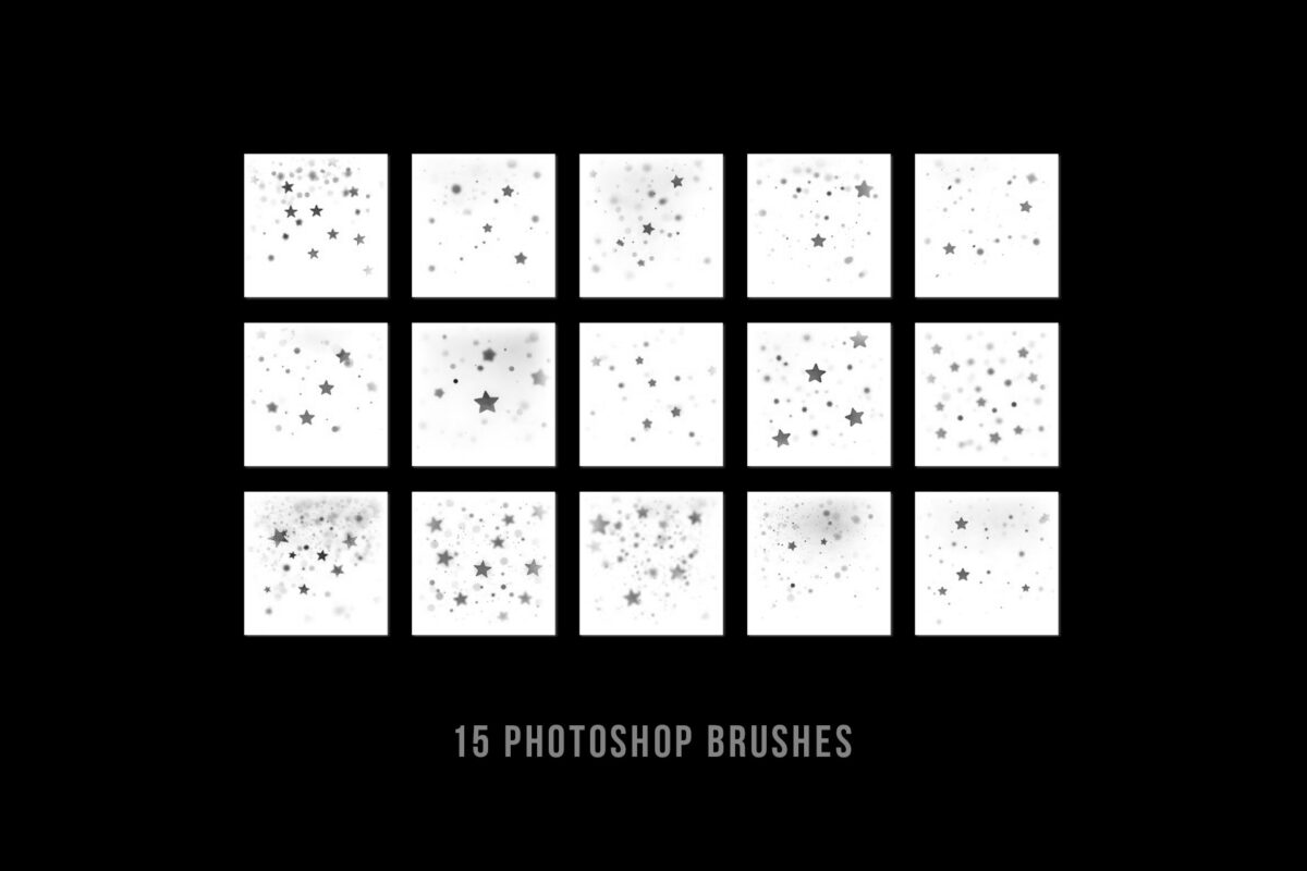 Star Bokeh Light Photoshop Brushes – Create Stunning Bokeh Star Effects for Photos, Digital Art, and Holiday Designs