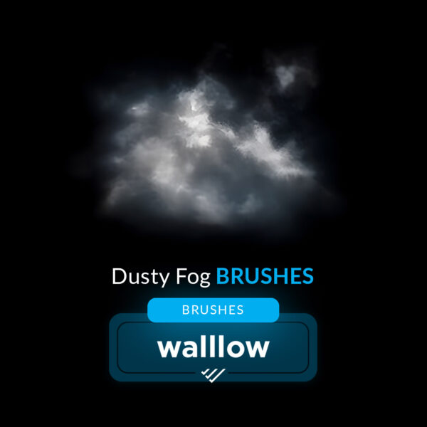 Dusty fog Photoshop brushes for foggy dust, smoke, and atmospheric effects in photo edits.