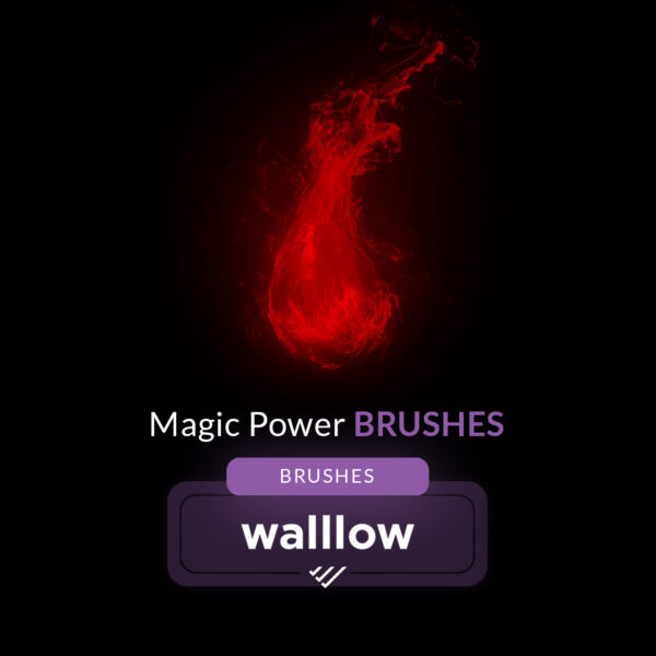 Magic Power Light Photoshop Brushes for adding sparkle, glow, and energy effects in digital designs and photo retouching.