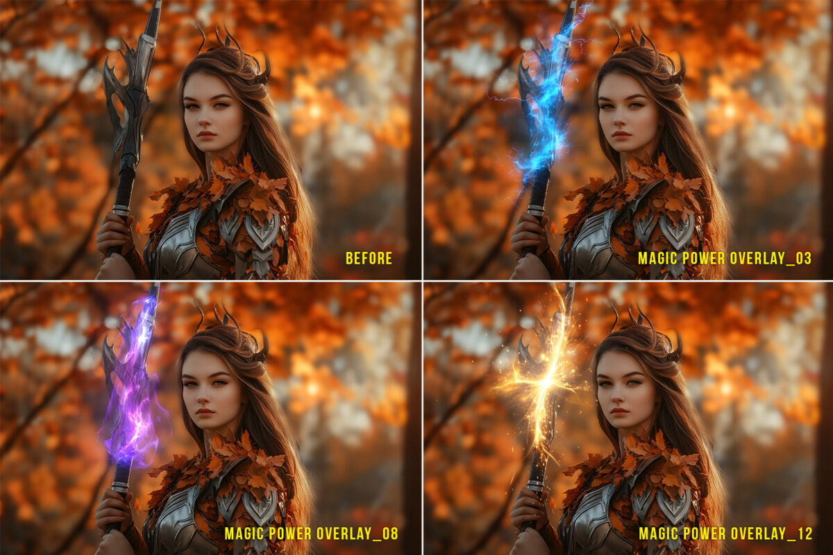 Magic power light transparent PNG overlays with mystical energy effects for photo editing.