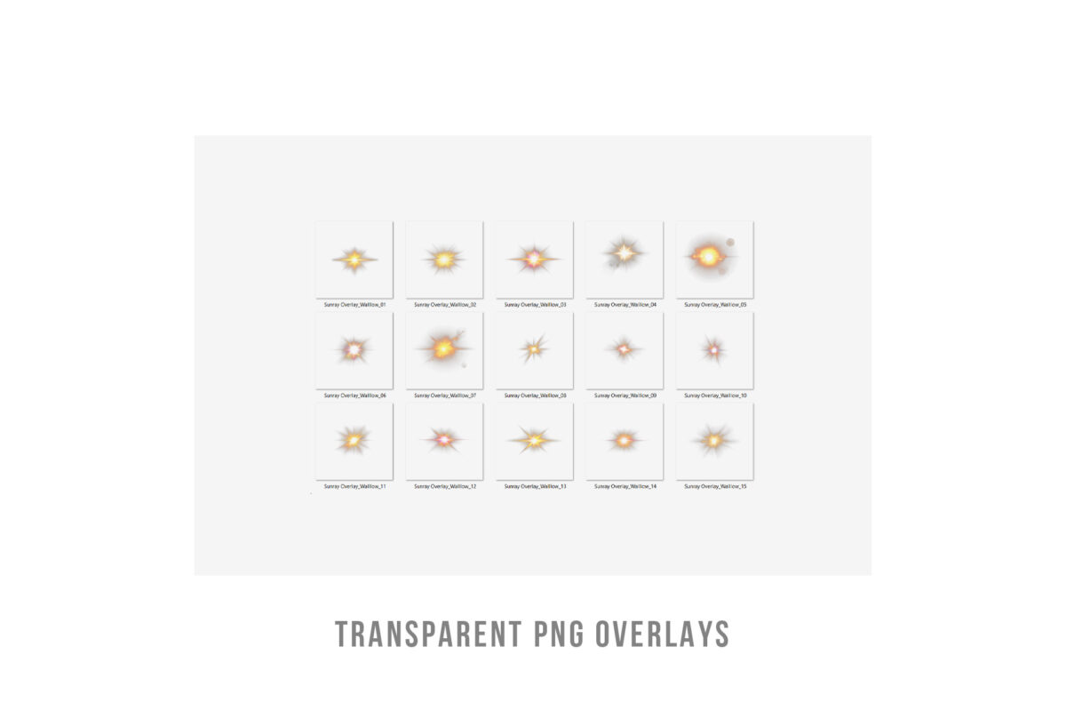 Sunrays transparent PNG photo overlays with natural light beams and sunlight effects, perfect for Photoshop and photography edits, ideal for adding sun flare to images.