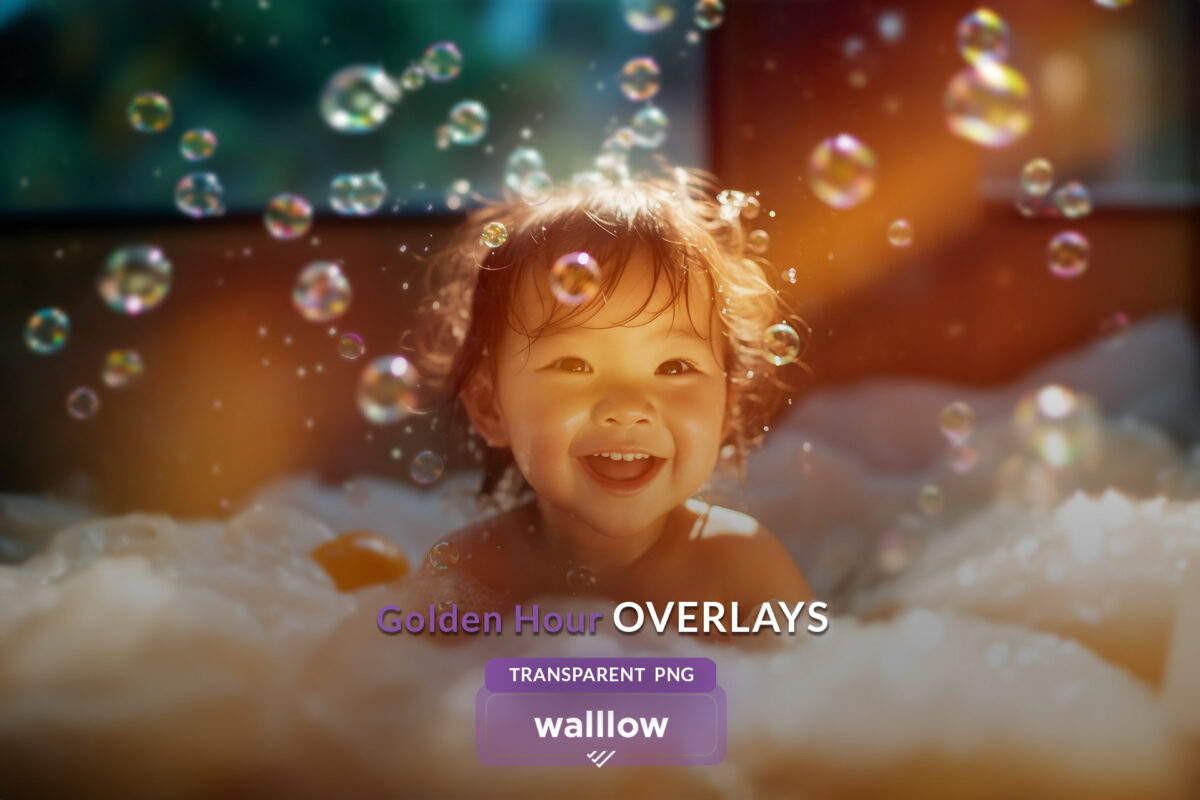 Golden Hours subtle sunlight overlays for dreamy photo edits, perfect for professional photographers