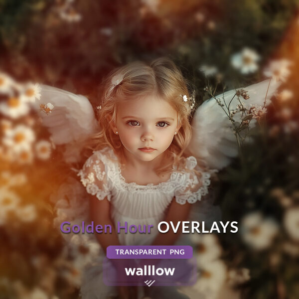 Golden Hours subtle sunlight overlays for dreamy photo edits, perfect for professional photographers