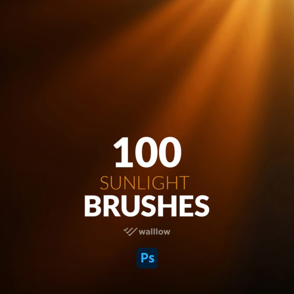 High-resolution Photoshop brushes creating realistic sunlight, soft sun rays, and natural light effects for digital artwork and photo editing.