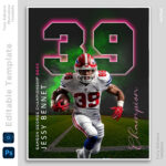 Fully editable Photoshop PSD sports banner template featuring a customizable design for athletes, teams, and sports photography. High-resolution and easy to edit.