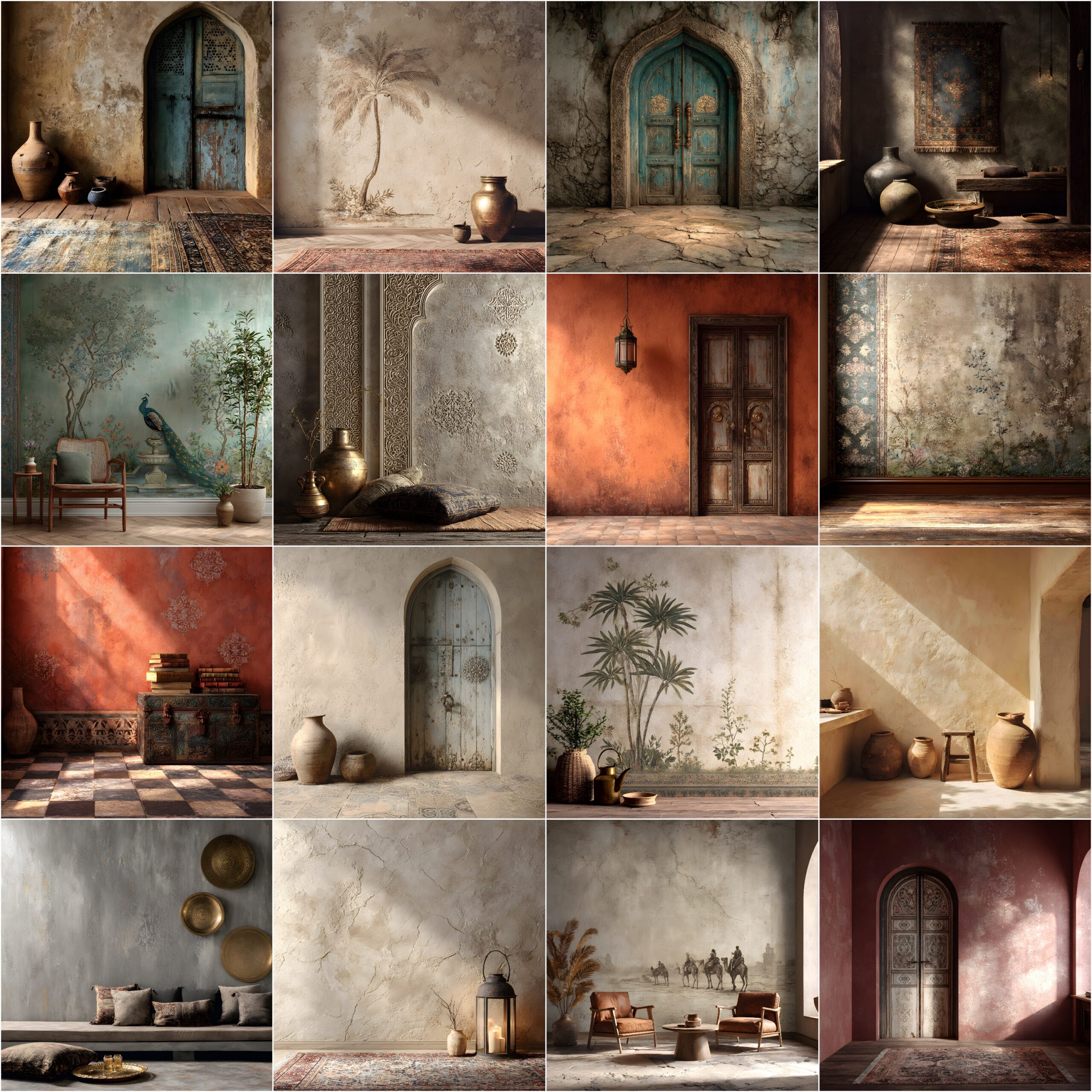 Persian and Arabic Ethnic Fineart textures (1) Old Master Studio Backgrounds, Persian & Arabic ethnic fine art textures digital photo backdrops for Maternity, wedding studio photography - Image 1